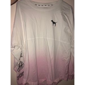 Victorias secret pink ombré sweatshirt